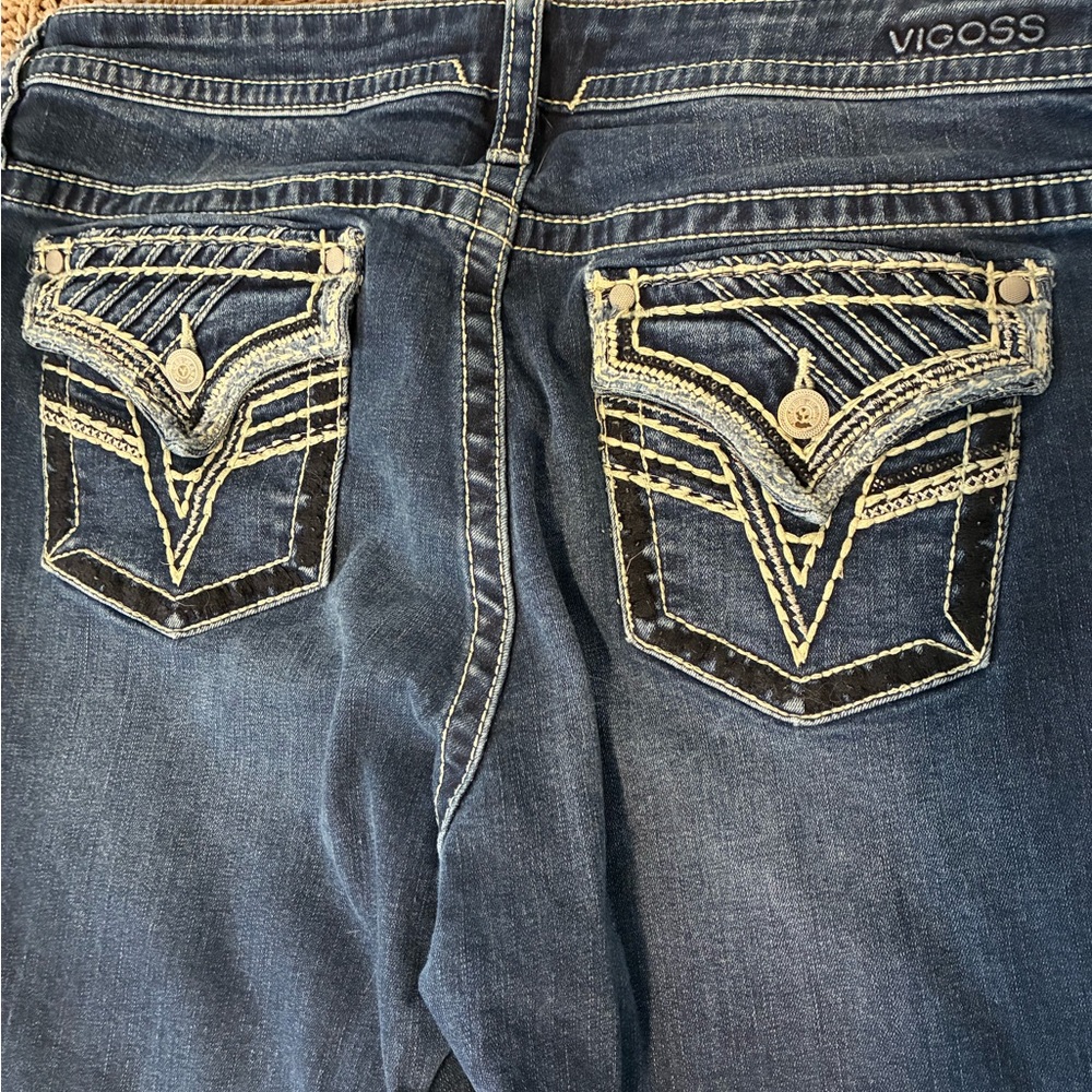Vigoss Blue Cotton-Blend Jeans